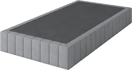 Vista 15 de Base de cama con somier de 3 pulgadas, tamaño individual, base de colchón de metal resistente con funda de tela, sin ruido, fácil montaje