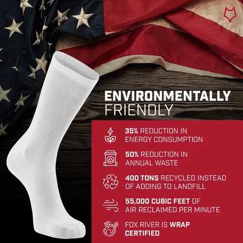 Vista 6 de Calcetines altos ultraligeros para actividades en el exterior, con tecnología Wick Dry, de la marca Fox River
