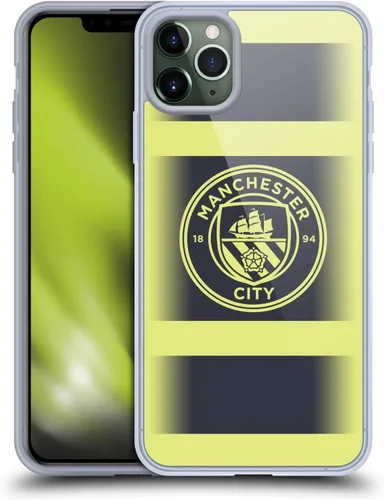 Vista 164 de Head Case Designs Funda de gel con licencia oficial del Manchester City Man City FC Away 2022/23 [protección de grado militar] compatible con Apple