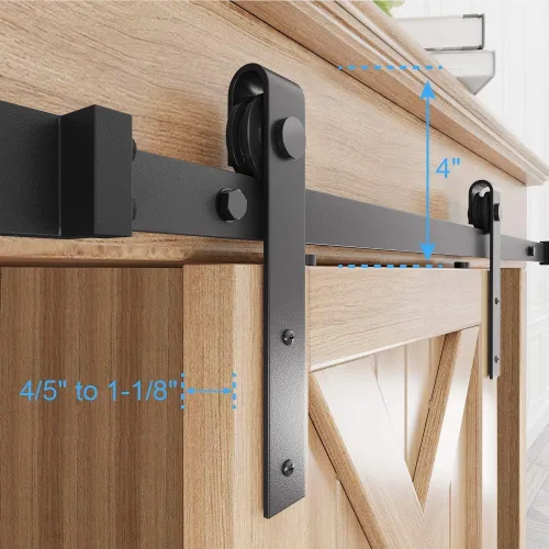 Vista 3 de ZEKOO - Mini herrajes para puerta tipo granero