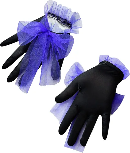 Vista 2 de Girls Cosplay Costume Dress Halloween Outfits Long Sleeve with Glove Short Sleeve with Glove and Mask