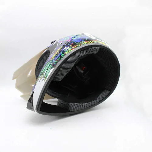 Vista 6 de Casco de motocross para adultos, casco de motocicleta, casco de descenso de carretera, motocicleta de cara completa, ATV Dirt Bike regalo, MTB