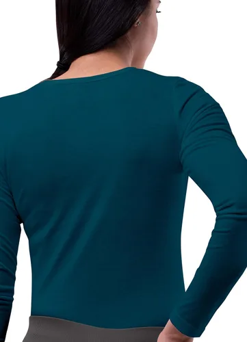 Vista 3 de Sivvan Scrubs for Women - Long Sleeve Comfort Underscrub Tee 2-Pack