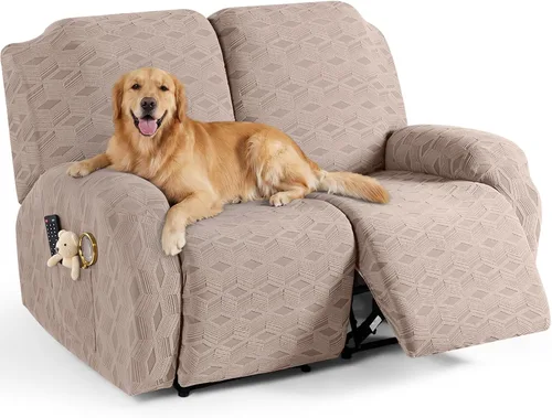 Vista 10 de TAOCOCO Funda para Reclinable de 3 Piezas, Fundas para Silla Reclinable, Funda Elástica de Jacquard para Silla Reclinable, Protector de Muebles