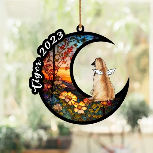 Vista 143 de Nazenti Atrapasoles conmemorativo para perros, adornos de Navidad personalizados para perros, adorno de Navidad, regalos conmemorativos para perros