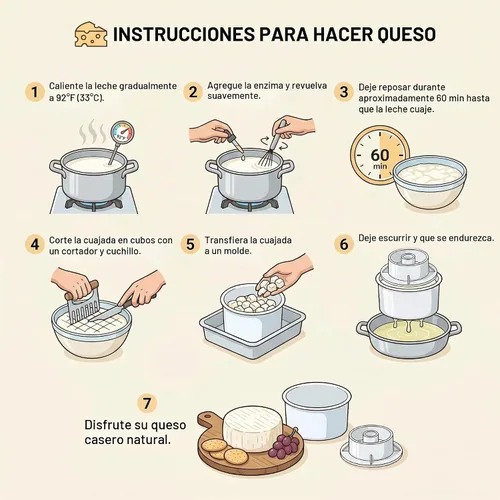Vista 9 de SHSH trade group Kit de suministro de queso 1.2 L con placa de prensado - Kit de moldes y prensas para queso duro Gouda para hacer quesos - Molde