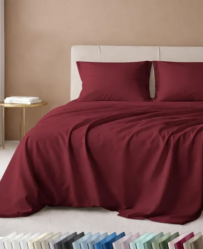 Vista 9 de California Design Den Juego de sábanas tamaño King, 100% algodón, sábanas lujosas de 600 hilos con bolsillo profundo, ropa de cama duradera con 16