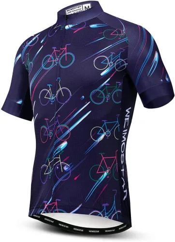 Vista 11 de Bike Jersey Hombres Ciclismo Jersey bicicleta superior transpirable ropa de verano America