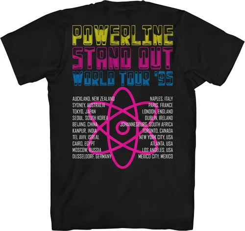Vista 3 de Disney Goofy Movie Powerline Legit Stand Out Tour - Camiseta para adulto