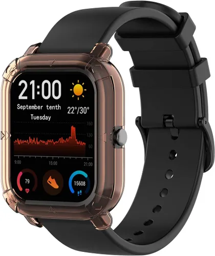 Vista 4 de Funda compatible con Xiaomi Huami Amazfit GTS, accesorios de reloj, TPU suave, a prueba de golpes, protector delgado, protector de parachoques