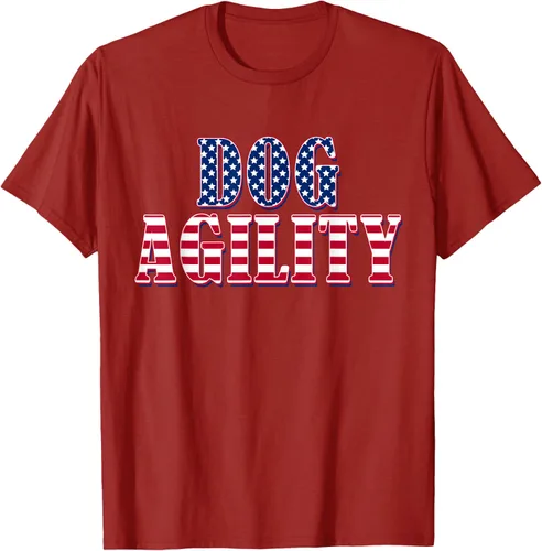 Vista 47 de Dog Agility American Flag - Camiseta de agilidad para perros, Negro