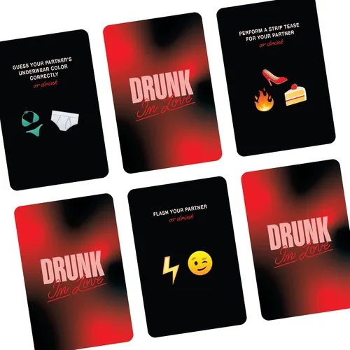 Vista 3 de Drunk in Love Juego de cartas para beber para parejas, divertidos juegos de citas íntimas para parejas, juegos para parejas para adultos, 50