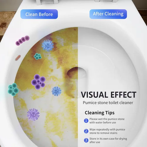 Vista 5 de Laiyeoy Limpiador de Inodoro Piedra Pómez - Removedor de Manchas de Agua Dura, Elimina Potentemente los Anillos del Inodoro, Óxido y Cal, Ideal