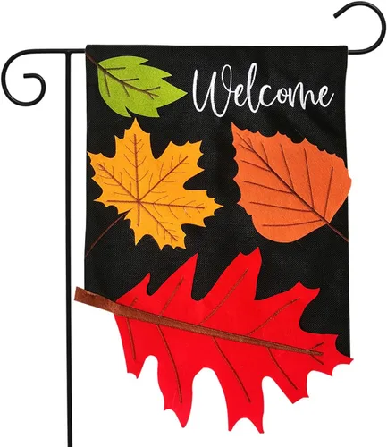 Vista 20 de Briarwood Lane - Bandera de jardín de cestas de crisantemos