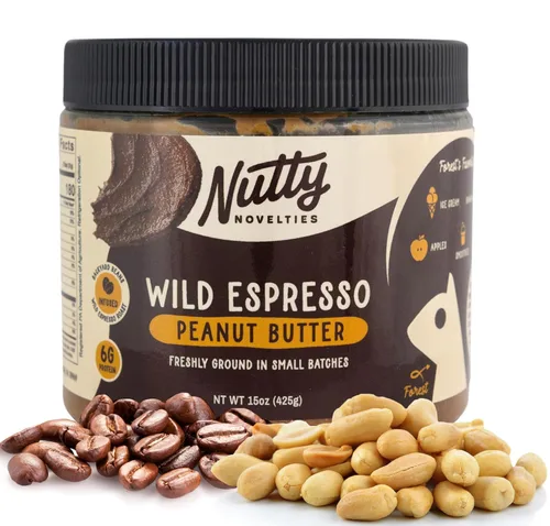 Vista 26 de Nutty Novelties Mantequilla de maní picante con miel de habanero - Alta en proteínas, baja en azúcar, mantequilla de maní saludable - Maní
