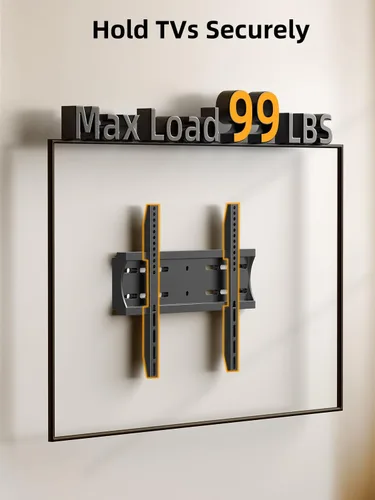Vista 6 de IWORKBOARD 43 50 55 pulgadas Montura de pared para TV de perfil bajo fija para LED/LCD de 24-65 pulgadas y televisores planos/curvados, soporte
