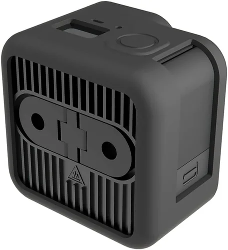 Vista 3 de Funda de silicona para GoPro Hero 11 Mini protector de lente de vidrio templado, cubierta protectora de película protectora para GoPro11 Mini