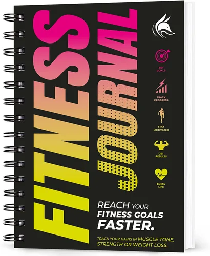 Vista 13 de Clever Fox Diario de Fitness Cuaderno de Registro de Entrenamiento - Planificador Diario de Fitness Diario de Entrenamiento para Mujeres y Hombres.