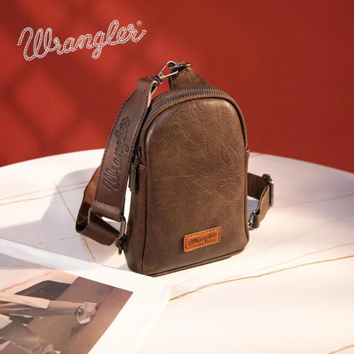 Vista 2 de Wrangler Bolso bandolera para mujer con correa desmontable, café (A-Coffee), Moda