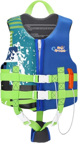 Vista 11 de HeySplash Chaleco de natación para niños pequeños, chaqueta de natación para niños de 30-50/50-80 libras, chaleco flotante para niños con correa