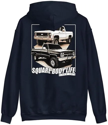 Vista 6 de Aggressive Thread SBL Chevy Square Body Hoodie Sweatshirt