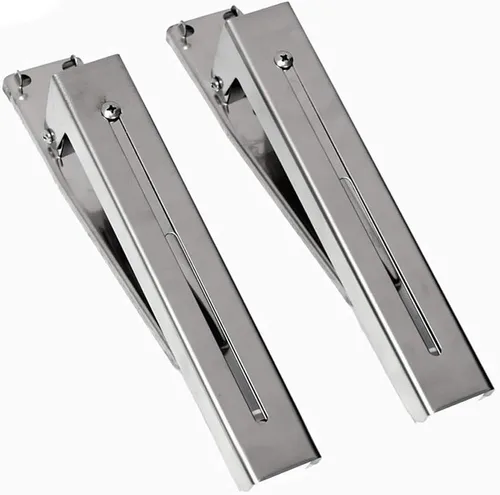 Vista 3 de Hovico Soporte Universal de Acero Inoxidable para Microondas, Marco de Soporte Acero Plegable, Estante Extensible, Soporte de Pared para Horno