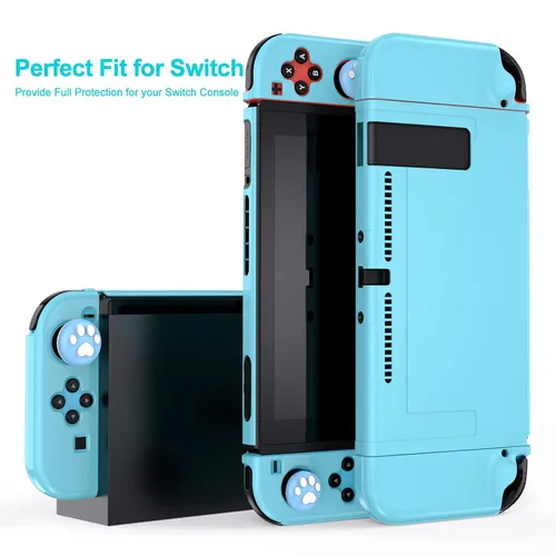 Vista 4 de Younik Switch Accessories Bundle, 15 in 1 Blue Switch (NOT OLEDLite) Accessories Kit for Girls Include Switch Carrying Case, Adjustable Stand