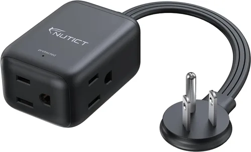 Vista 8 de Cable de extensión corto de 6 pulgadas, extensor de 3 salidas, divisor