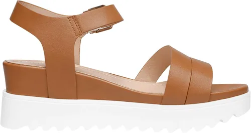 Vista 3 de DREAM PAIRS Sandalias de cuña con plataforma y puntera abierta, con correa de tobillo para mujer