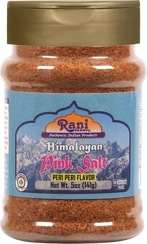 Vista 12 de Rani Himalayan Pink Salt Granules 5 in 1 Flavors (Mint, Smokey Garlic, Italian, Pepper, Peri Peri) PET Jar ~ All Natural Vegan Gluten Friendly
