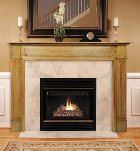 Vista 8 de Pearl Mantels, Inc. 120-48 Windsor - Mantel envolvente para chimenea, 48 pulgadas, sin terminar