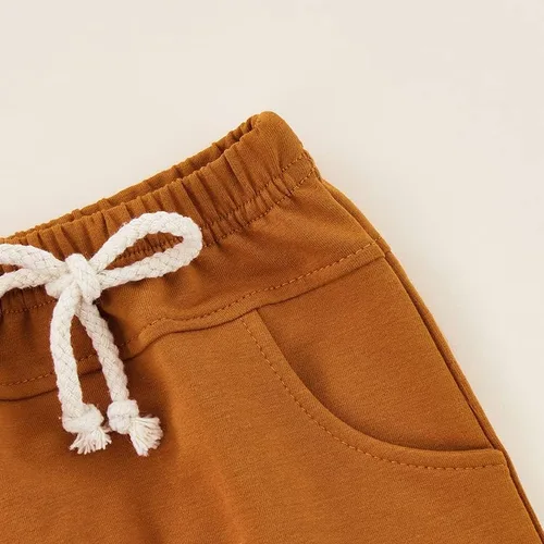 Vista 6 de Conjunto de camiseta de manga corta para bebé y niño, ropa de verano para niños pequeños