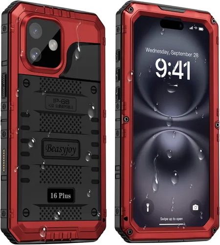 Vista 28 de Beasyjoy Funda para iPhone 12 - Impermeable, Grado Militar Resistente a Golpes con Protector de Pantalla Integrado, Protección Completa del Cuerpo