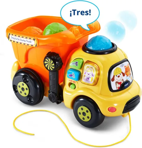 Vista 2 de VTech – Camión de basura de juguete – exclusivo en línea Naranja