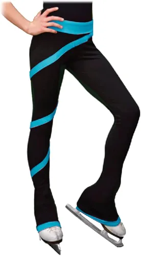 Vista 2 de ChloeNoel P06 - Pantalones de patinaje artístico en espiral