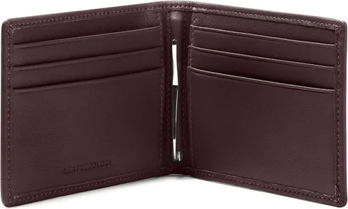 Vista 5 de Leatherology RFID - Cartera bifold para hombre, color marrón