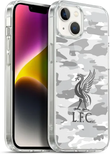 Vista 146 de Head Case Designs Funda de gel con licencia oficial del Liverpool Football Club Away Colourways Crest Camou [protección de grado militar] compatible