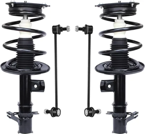 Vista 32 de Detroit Axle - Kit de 4 piezas de puntales delanteros para Toyota Highlander 2001 2002 2003, enlaces de barra antivuelco estabilizadores y puntales