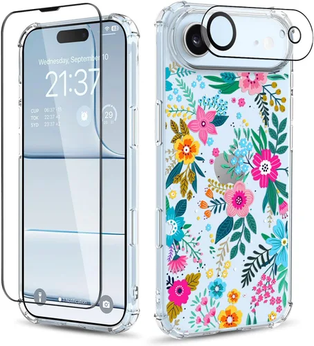 Vista 26 de Funda para iPhone 13 y iPhone 14 (6.1 pulgadas), funda protectora delgada de poliuretano termoplástico suave a prueba de golpes, bonito