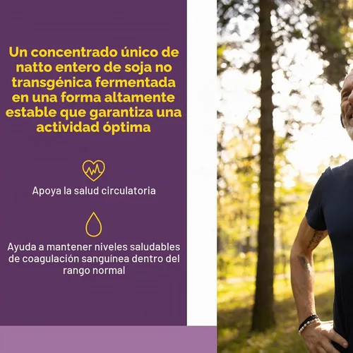 Vista 2 de Natural Factors Nattokinase 100 mg, 2000 FU, 60 Cápsulas Vegetarianas