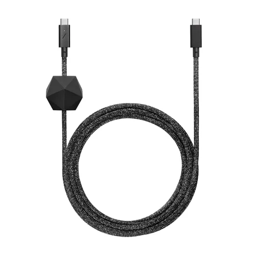 Vista 9 de Native Union Cable de escritorio tipo C, USB-C a USB-C, cable de carga antideslizante ultra fuerte de 8 pies con peso de anclaje compatible