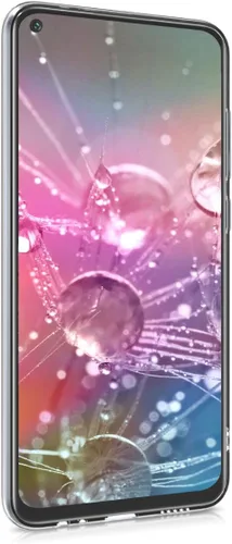 Vista 2 de kwmobile Funda transparente compatible con Xiaomi Redmi Note 9 - Funda para teléfono Funda de TPU suave - Flores de cerezo rosa/marrón