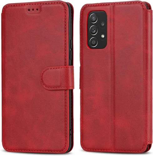 Vista 23 de QLTYPRI Funda tipo cartera para Samsung Galaxy A14 4G/5G, color negro