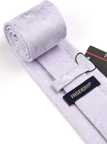 Vista 111 de Corbatas florales tejidas clásicas para hombre, corbata cuadrada de bolsillo, corbatas formales para hombres, boda con pañuelo