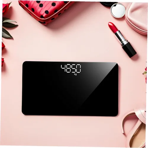 Vista 7 de Báscula digital precisa de peso para mujer, superficie de espejo electrónico recargable