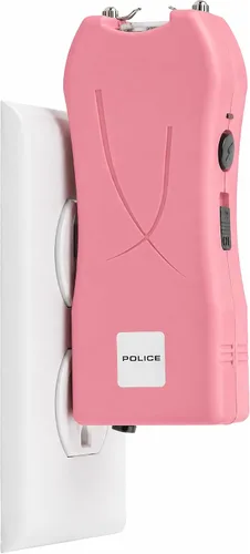 Vista 5 de POLICE Stun Gun & Burn Pepper Spray Combo para mujeres y hombres - Kit de autodefensa recargable con linterna LED, rosa - 398