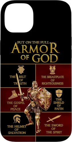 Vista 15 de Warrior of God Put On The Full Armor of God Funda para iPhone 17