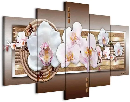 Vista 49 de Lienzo decorativo con impresión artística de diseño de orquídea de Artgeist Orquídea #01
