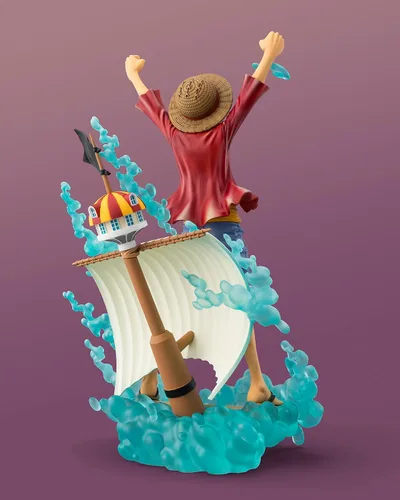 Vista 5 de TAMASHII NATIONS - Una pieza - [STARTune] Mono. D. Luffy - Preparándose para el nuevo mundo- Figura coleccionable de FiguartsZERO [STARTune]