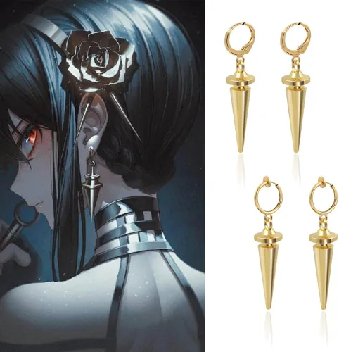 Vista 4 de S-FAMILY Yor Forger Earrings - Anime Cosplay Dangle Drop Earrings for Women - Clip On Earrings Jewelry Gift For girl